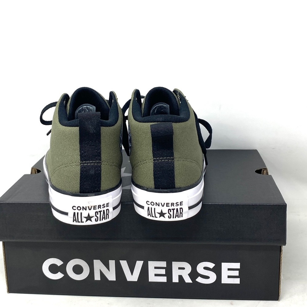 Converse Chuck Taylor Malden Street Mid Khaki Women Kid Size Shoe Canvas A05396F - Picture 5 of 9